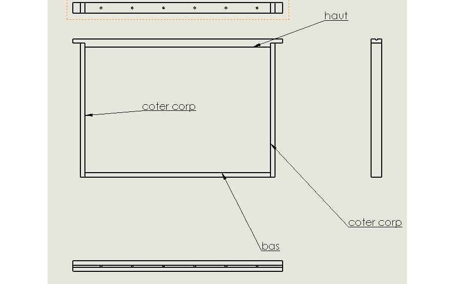 Cadre dadant du corp